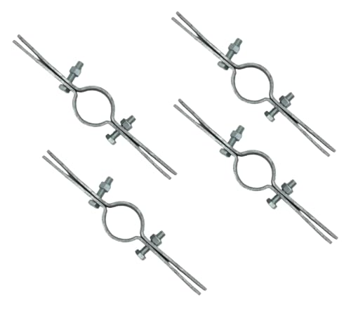 4 mcx collier rehausseur 1/2 po acier galvanisé électrolytique zinc tuyau fer