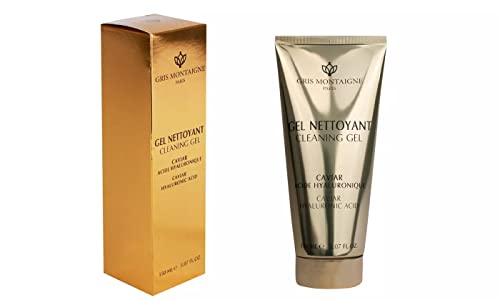 Gel Nettoyant Caviar Gris Montaigne anti-sébum et sécheresse acide hyaluronique visage 150ml