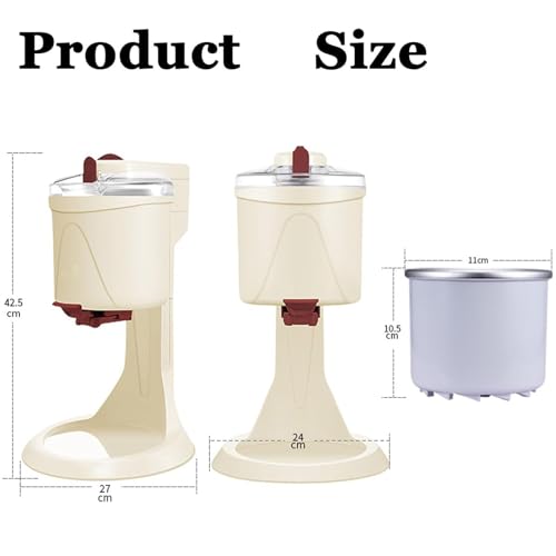 Softeismaschine, 1 Liter Automatische Mini Obst Soft-Serve Maschine für Zuhause, Bar, Cafe - Haushalt Eismaschine Kleine Eismaschine,220V – Bild 7