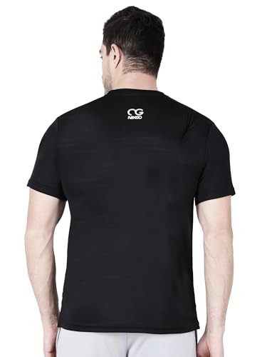 Image of Men Round Neck Half Sleeve Regular Comfort Dry-Fit Activewear Sports T-Shirt Pack of 1 Multicolour