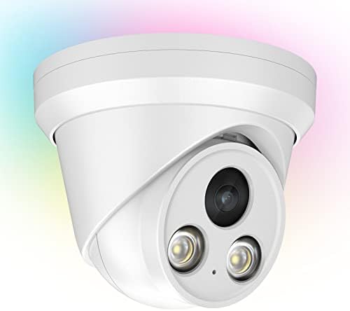 PANOEAGLE (Compatible for Hikvision 8MP Full Color Night Vision PoE IP Security Camera with Audio/Mic,Human/Vehicle Detection,2.8mm Lens Wide Angle,F1.0 Large Aperture,IP67 Waterproof (2387C)
