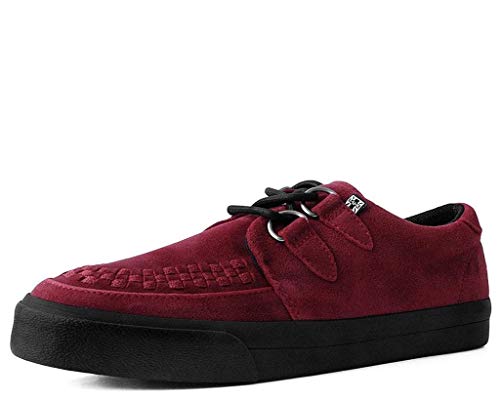 T.U.K. Shoes Hombres De La Piel De Ante Rojo De La Gamuza De La Zapatilla De Creeper EU37