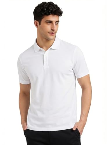 Image of Premium Cotton Pique Polo T-Shirt for Men | Half Seelves Regular Fit | Polo Neck - Ultra-Soft Breathable Fabric | Moisture Wicking