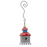 Atyhao Oiseaux Sauvages Suspendus Mangeoire Château de Couleur Vive Suspendus Mangeoire pour Oiseaux Nid d'oiseaux pour Porte Décoration de Jardin (Tapez D)