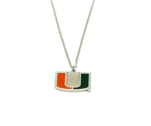 NCAA Miami Hurricanes Team Logo Necklace