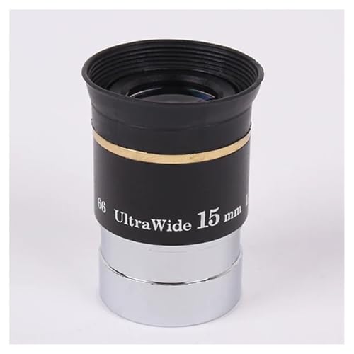 Ocular para telescopio de 15mm y 68° con gran angular para ver campos estelares nítidos