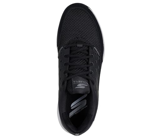 Skechers Skechers Men's Viper Court Luxe Pickleball Sneaker, Black/White, 11.5