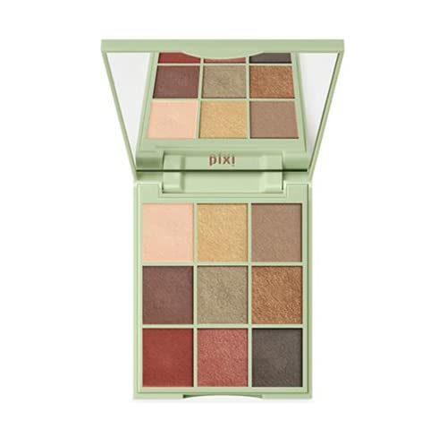 Pixi Beauty Eye Effects - Hazelnut Haze|Eyeshadow 9 Shade Compact Palette | Easy To Apply High Pigment Colour | Paraben-Free | 11.5G #TOP2