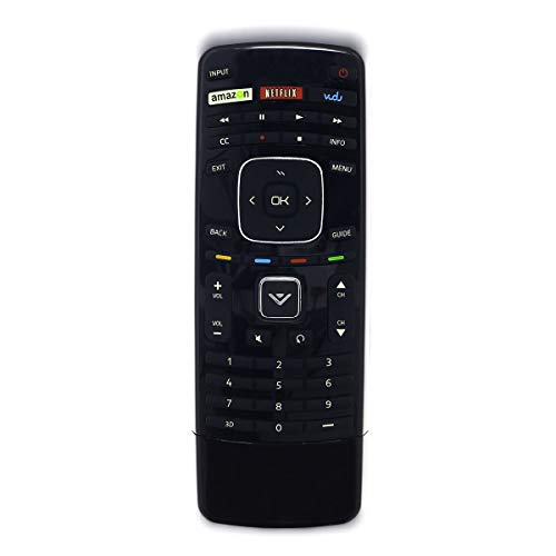 USARMT XRT301 Replacement TV Remote Control for Vizio XRT-301 Smart LCD/LED Television with 3D, Vudu, and Keyboard Back (098003060922/0980-0306-0922)