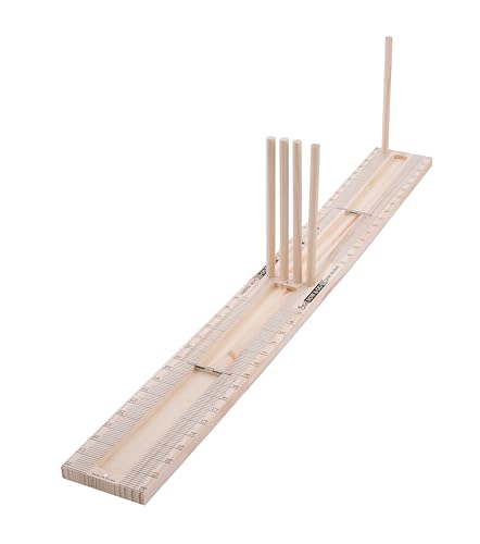 Craig Bachman 36.25-Inch Solid Wood Bow Maker with Folding Ends, Em's Bow and Go Tool for Custom Wreath Bows, Gift Toppers, and Floral Design, MT1086