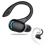 VoltCozy Auricular Bluetooth Mono V5.2 Auriculares Manos Libres con Micrófono Diseño 360° sobre la Oreja Pinganillo Bluetooth Móvil Compatible con Phone, Android y PC