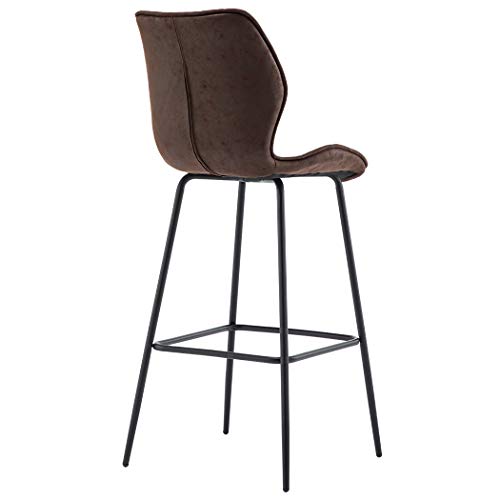 Duhome 2X Sgabelli da Bar Tessuto (Velluto)