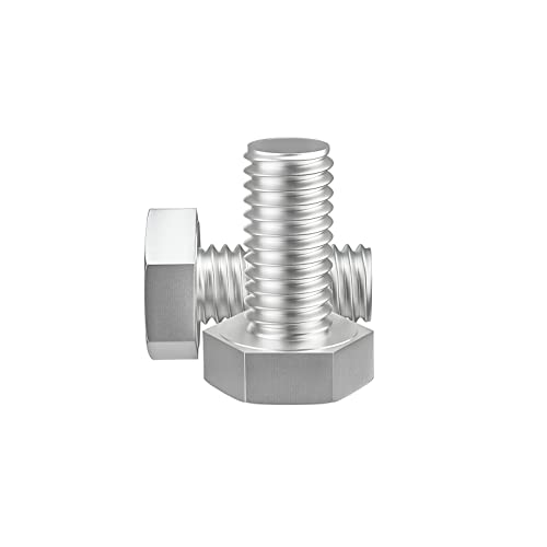 Image of 5 /16-18 x 3 /4 inch (1 /2 to 6 inch Optional) Hex Head Screw Bolt, Stainless Steel 18-8(304), Fully Threaded,30pcs