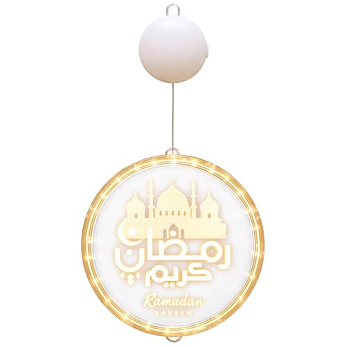 Château Ramadan 3D LED acrylique décoration suspendre sans prise électrique 24cm