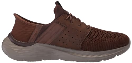 Mocasín hombre Skechers marrón talla 45 de horma ancha con sistema cómodo Slip-in 6