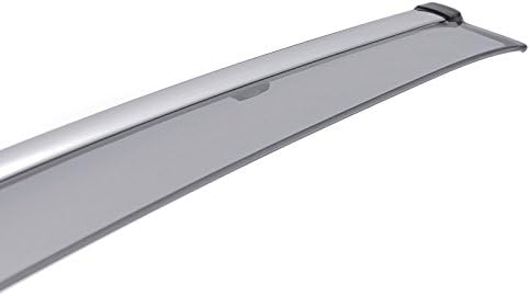WellVisors Window Visors Wind Deflectors Compatible with Infiniti 2006-2010 M35 M45 with Chrome Trim Rain Guards 3-847IN001