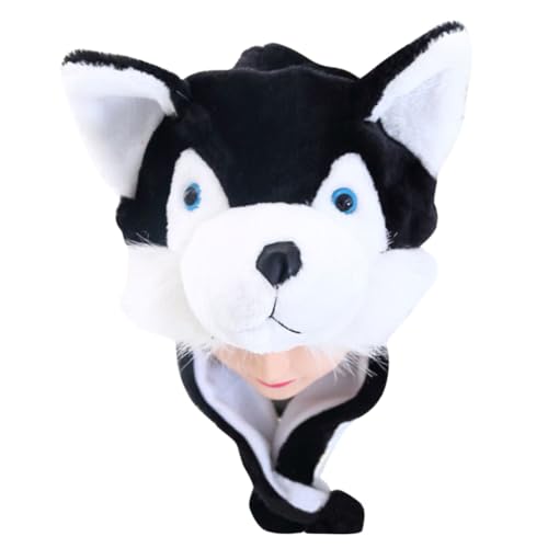 Funny Cartoon Animal Hat for Black Design Cute Cap present for Boys and Fun Winter Accessory