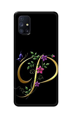 Image of Printed Hard Back Cover Case for Samsung Galaxy M51 Back Cover (Alphabet P) -1803