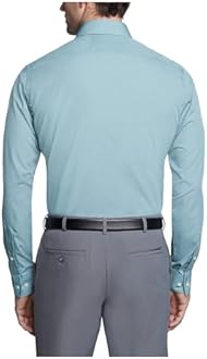 Van Heusen Men's Dress Shirt Fitted Poplin Solid Dress Shirt