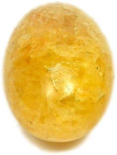 Golden Quartz Crystal Shiva Lingam approx 4 in