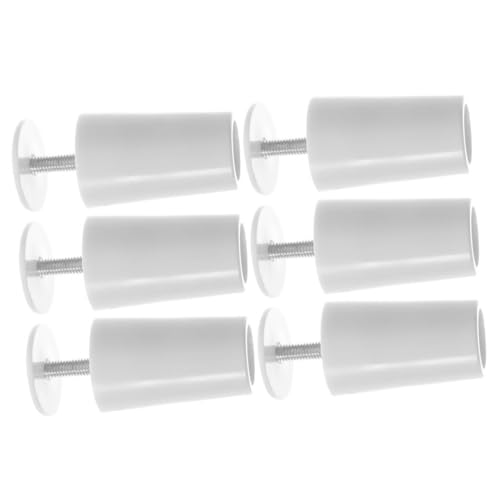 Toyvian 6 Piezas Accesorios de Persianas de Aluminio Blanco Tope de para Reparación de Estores Fácil Instalación Evita Retracción Completa Compatible con Persianas Enrollables