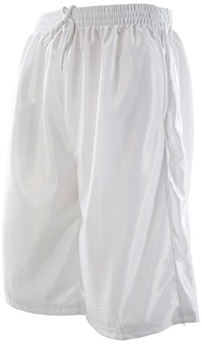 Choiceapparel Mens Solid Color Basketball Training Shorts With Pockets And Drawstring (L, 209-White) #TOP1