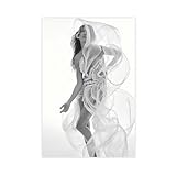Poster sur toile reprsentant Gisele de Bundchen - Motif Gisele - Dcoration murale pour salon, chambre  coucher - 20 x 30 cm