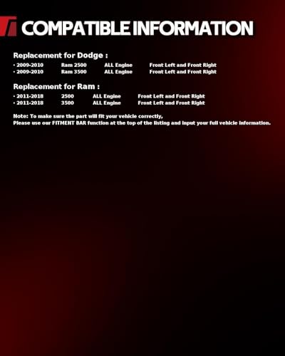 Image of Torchbeam Front Brake Calipers Set for Ram 2011-2018 2500, Ram 2011-2018 3500, Dodge 2009-2010 Ram 2500, Dodge 2009-2010 Ram 3500, Front Left and Front Right Calipers Replace # 18B5172+18B5173