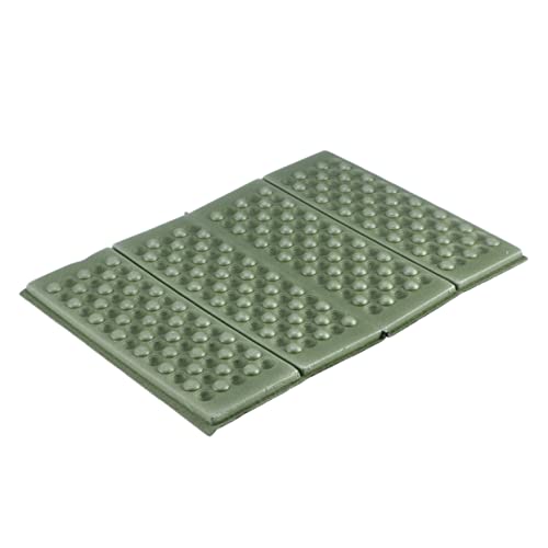 Toddmomy 2 PCS Lightweight Folding Xpe Cushions with Storage Bag Moisture and Heat Resistant Pads for Camping Picnic Park and Outdoor Activities Green