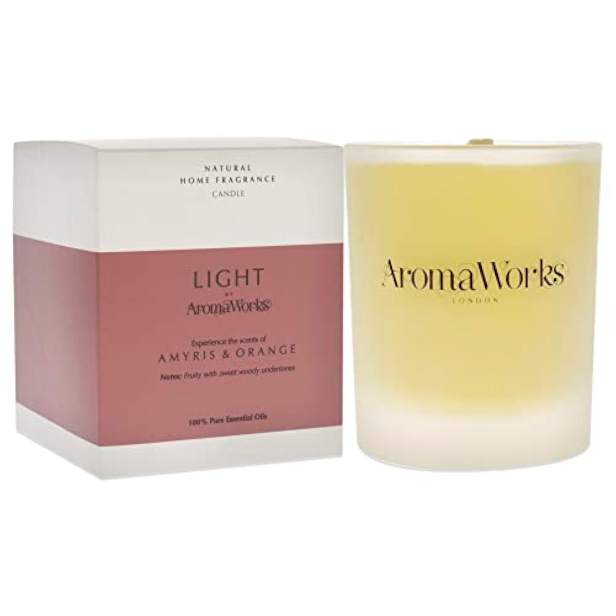 Light 30cl Candle, Amyris & Orange