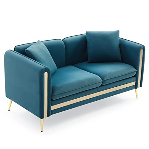 Tbgfpo Upholstered Velvet Sofa And Loveseat Tufted Living Room Set Gold Metal Legs With Removable Cushions Side Pock #TOP9