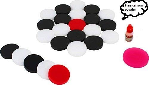 GKC 6MM Acrylic Carrom Coins Combo (24 Coins + 1 Striker + 2 Disco Carrom Powder 10 GMS Each) (B09BCM4FSR) Amazon Price History, Amazon Price Tracker