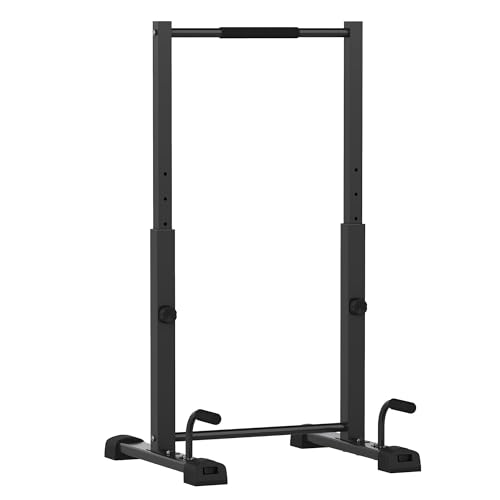 SPORTNOW dip bar dip station cargable hasta 540 kg altura ajustable fitness bar push up stand bar fitness parallettes, push-up grips for calisthenics, home, strength training