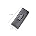KGCGJVB 2 Packs Glasses Case with Clip Soft Black Leather Eyeglass Pouch with Plastic Flex Slide-In Pocket Belt Clip Holder for Eyeglasses and Sunglasses Eye Protectors Cases for Men Use