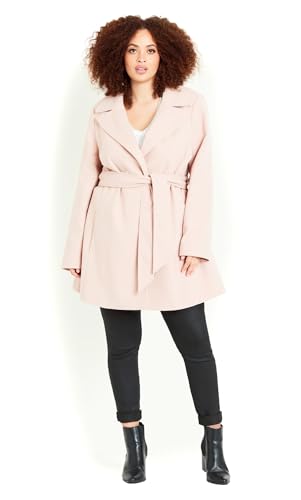 EVANS Duster Coat Light Pink 22-243