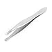 uxcell Stainless Steel Straight Flat Hair Remover Tips Eyebrow Tweezers 3" Length