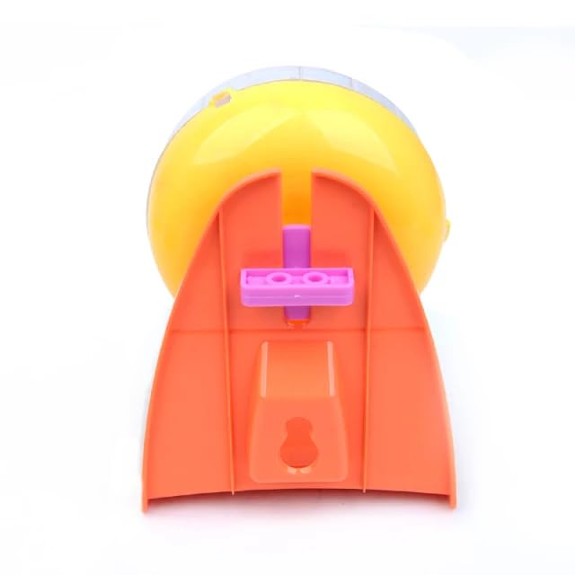 Pets Wizard - 14 Cms / 5.5 Inches Jumbo Running Exercise Wheel for Hamster/Dwarf/Gerbil/Mice with Cage Attachment Knob & Stand (Multicolour) 1 Piece (Please Refer Product Instalation Video) 4