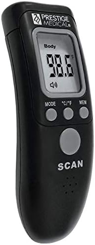 Prestige Medical Infrared Forehead Thermometer, Black