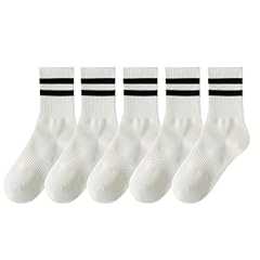 5 Pairs White