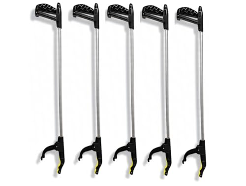 ANGEL 5er Set Greifzange 76 cm – Aluminium Müllzange mit Magnetspitze & rutschfestem Griff, Greifhilfe für Senioren, Garten & Haushalt ANGEL 5er Set Greifzange 76 cm – Aluminium Müllzange mit Magnetspitze & rutschfestem Griff, Greifhilfe für Senioren, Garten & Haushalt