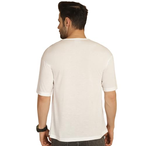 Image of Mack Jonney Printed Oversized Fit Round Neck Cotton Half Sleeves Tshirt for Men(Pack of 3)-MACK635022