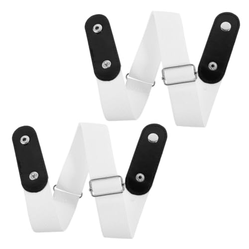 Holibanna 2pcs Buckle Stretch Belt for Men Women No Buckle Elastic Waist Belts for Comfortable Everyday Use Lightweight for Pants Jeans