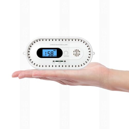 Rivelatore di Allarme CO con Display LCD e Batteria 10 Anni EN50291