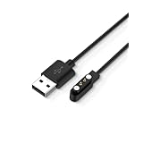 For CMF by Nothing Watch 3 Pro/CMF by Nothing Watch Pro 2 / CMF by Nothing Watch Pro 用 充電ケーブル 充電器【KONXISA】120cm長さ USB充電 磁気吸着 充電器 高耐久 軽量 小さい 持ち運び便利 スマートウォッチアクセサリー（ブラック）