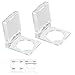 DaierTek 16mm Dustproof Safety Push Button Cap Cover Guard Plastic Protector Child Proof for 16mm Push Button Switch Computer Light Pad -2Pack