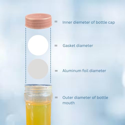 Image of SMART PACK Induction Wad for Packing PET (Transparent) Plastic Jars Bottle | Sealing Wad | Jar Packing Wad | Paperboard with Silver Foil | Two Piece Seal Liner | PET type Size 37MM with 500Piece