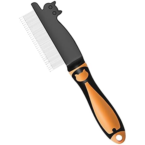 Dog Deshedding Comb Cat Look Anti Tangle Comb Single Row Seta Pet Grooming Comb for Pets Dogs Cats Long Thick Hair Cover