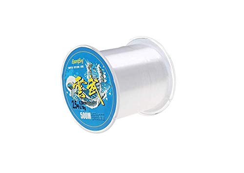 Anlising – Sedal de Pesca, 500 Metros, Nailon, Transparente, Hilo Invisible, para sedal de Pesca Bead String DIY Accesorios, 0,26 mm de diámetro