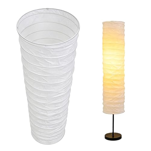 WIYETY Papier Stehlampe Lampenschirm: Nordischer Stil Stehlampen Lichtabdeckung, Papierschirm Standleuchte Schirm Ersatz, Stehlampenschirm Ersatz für Wohnzimmer Schlafzimmer (Typ 1)