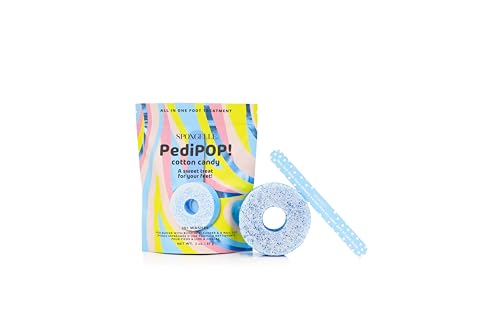 Éponge infusée lime à ongles pédicure Spongellé Pedi Pop soin exfoliant pieds